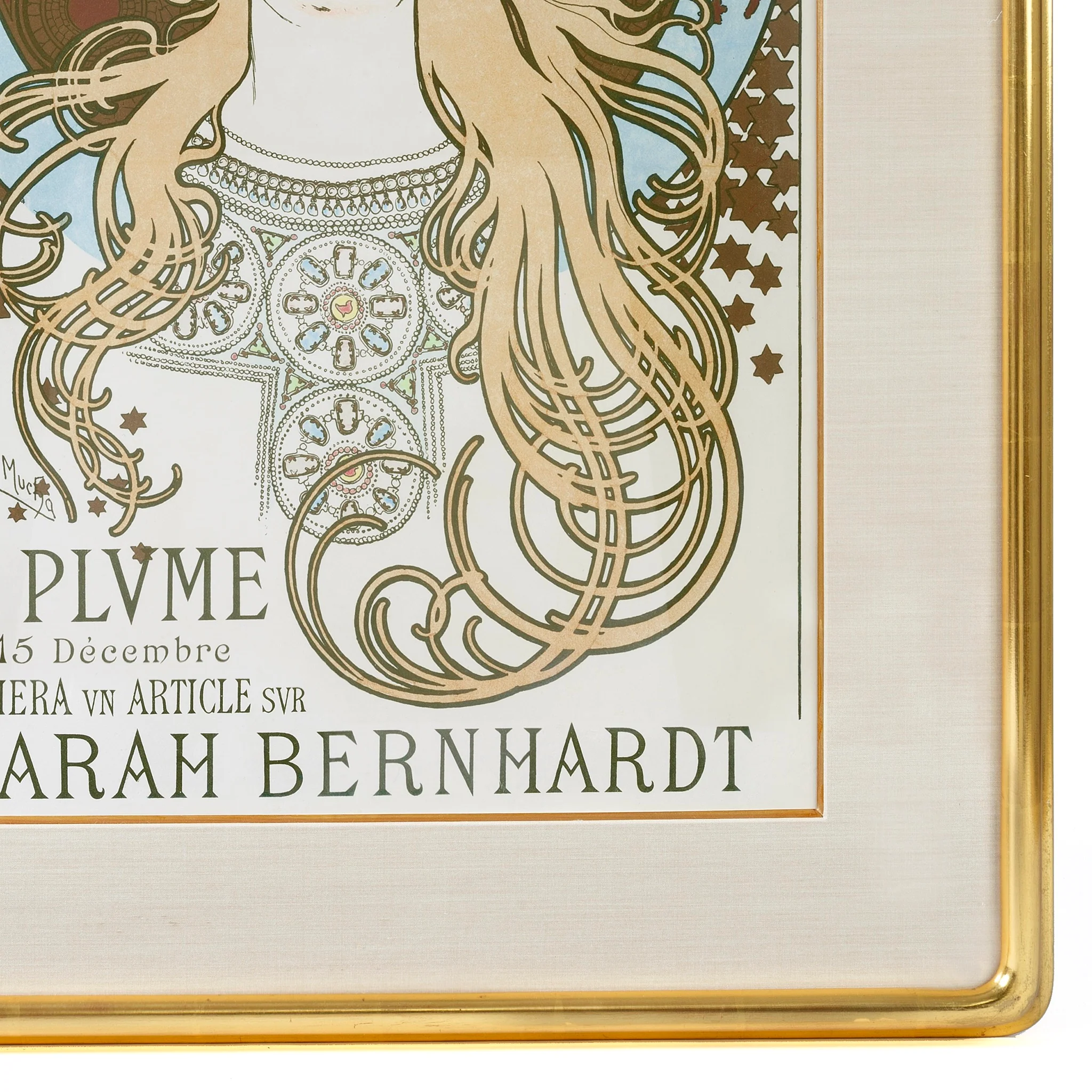 Alphonse Mucha "En l'honneur de Sarah Bernhardt - ses admirateurs et ses amis" Lithograph - Image 3
