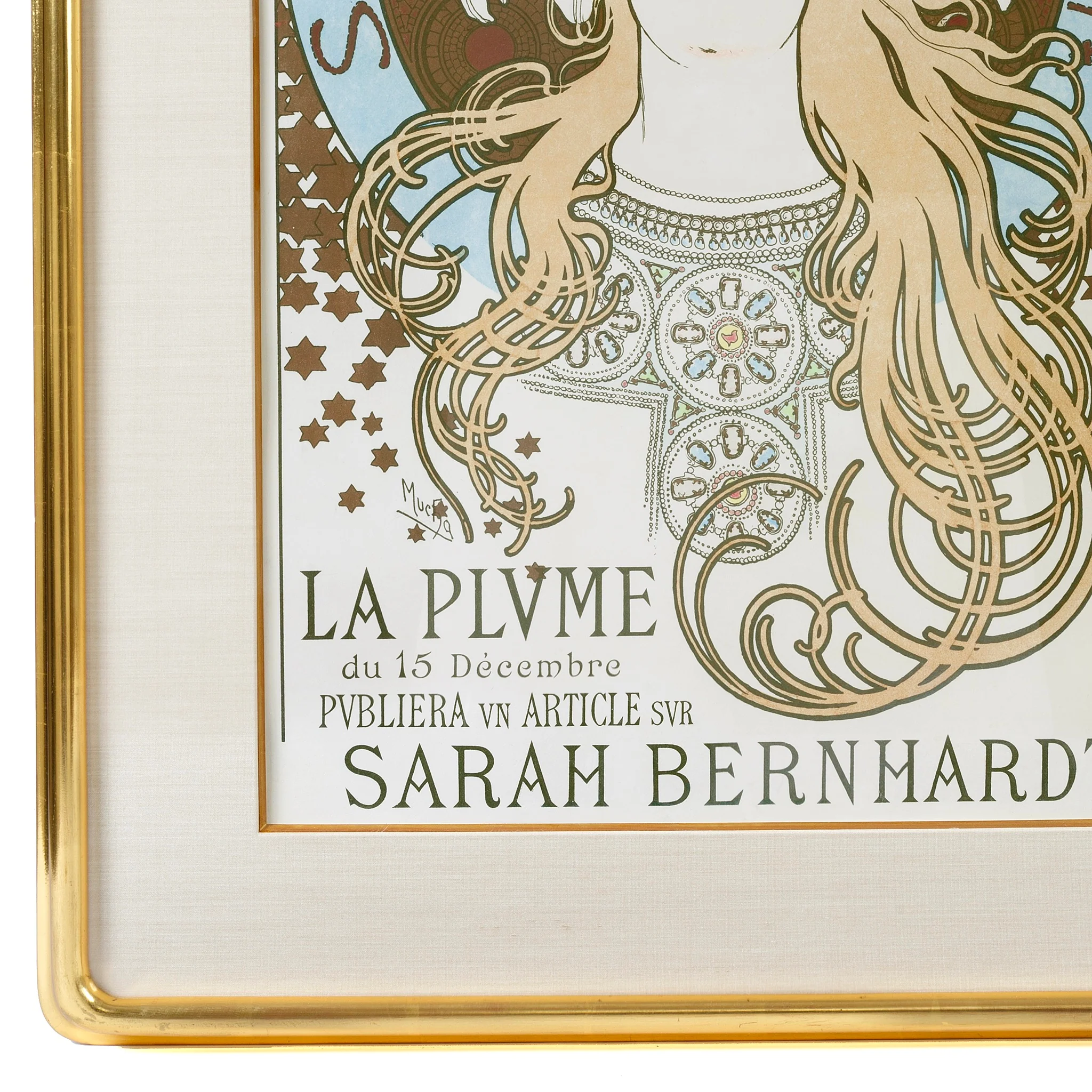 Alphonse Mucha "En l'honneur de Sarah Bernhardt - ses admirateurs et ses amis" Lithograph - Image 5