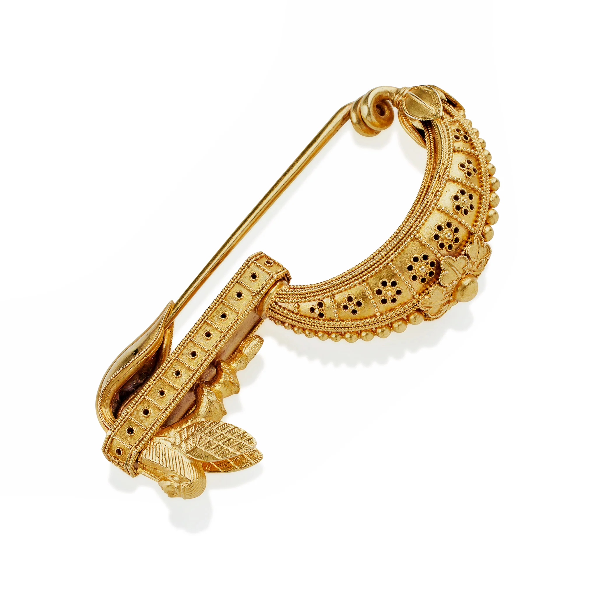 Archaeological Revival Fibula Brooch - Image 5