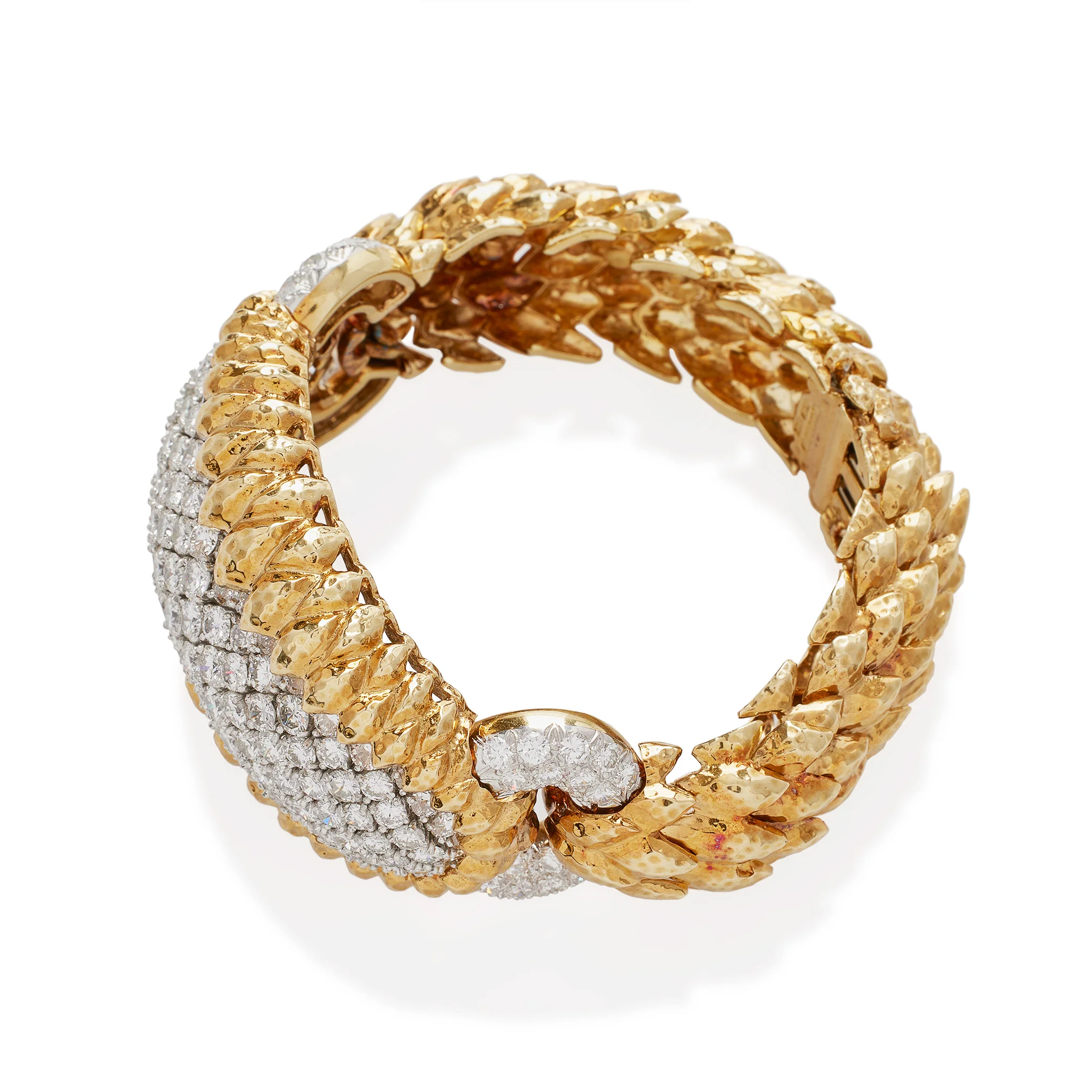 David Webb New York Unique “Crosshatch” Diamond Bracelet - Image 6