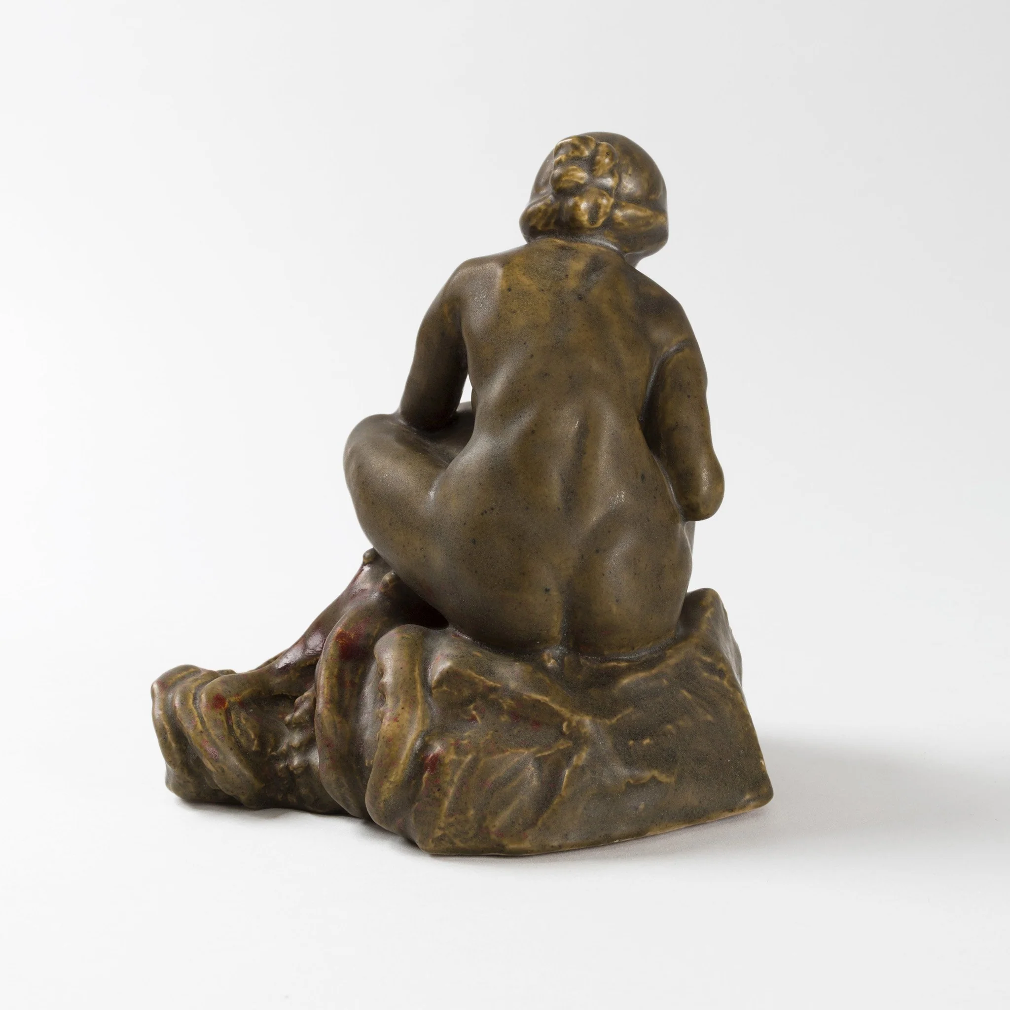 François-Rupert Carabin "Femme au Pieuvre" Glazed Ceramic Inkwell - Image 3