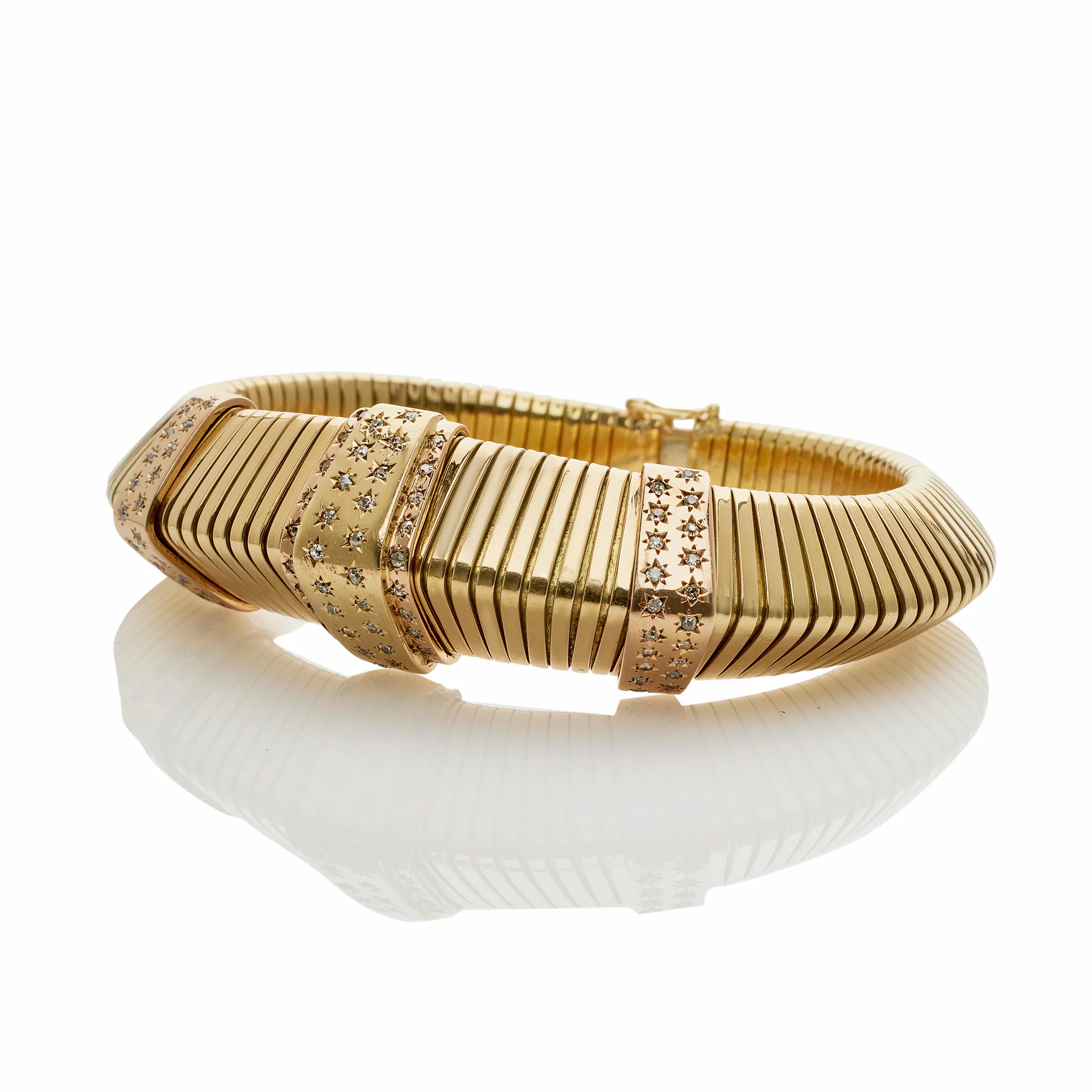 French Retro Triangular "Tubogas"  Bracelet - Image 3