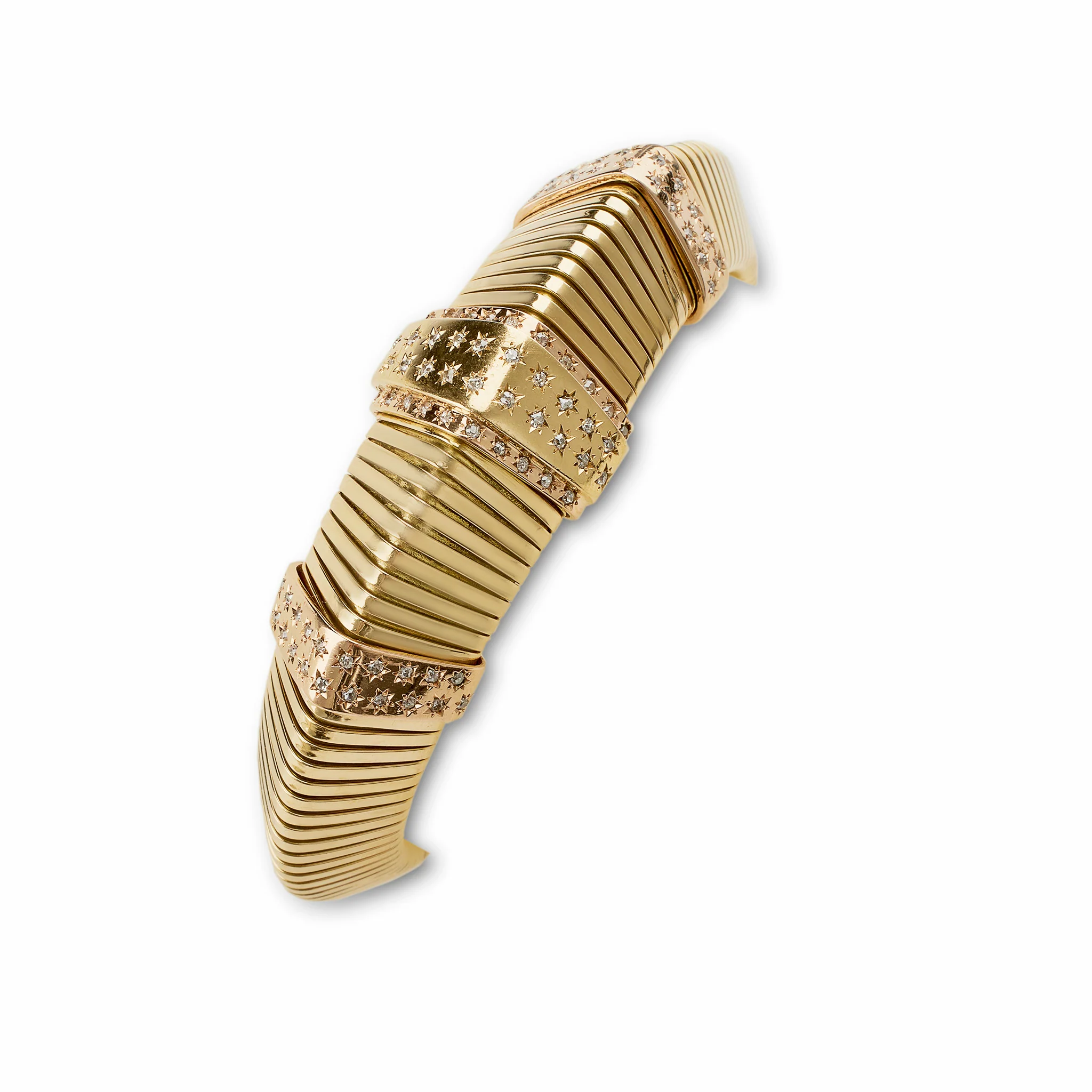 French Retro Triangular "Tubogas"  Bracelet - Image 5