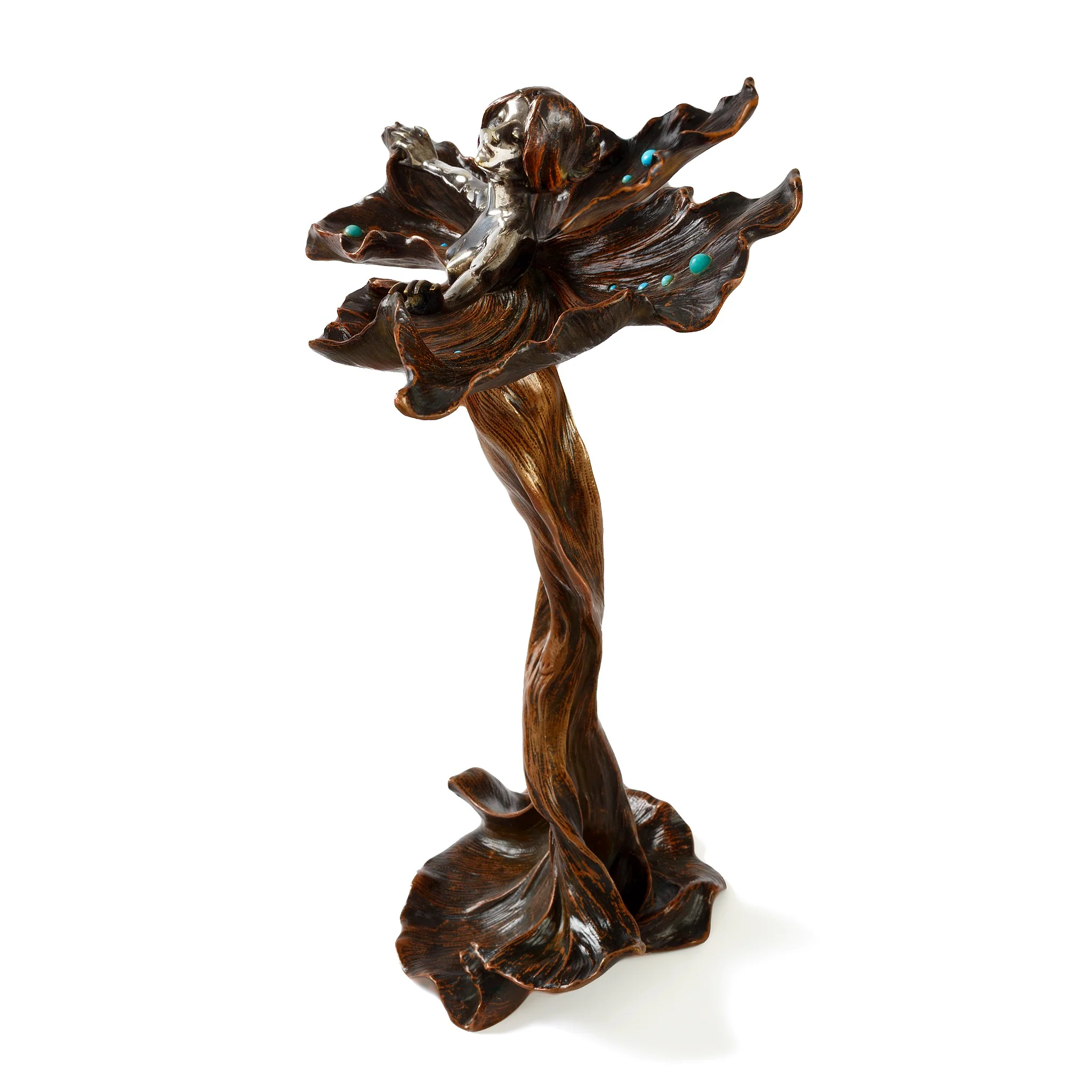 Louis Chalon (Attributed) "Danse du papillon" Bronze Sculpture - Image 4