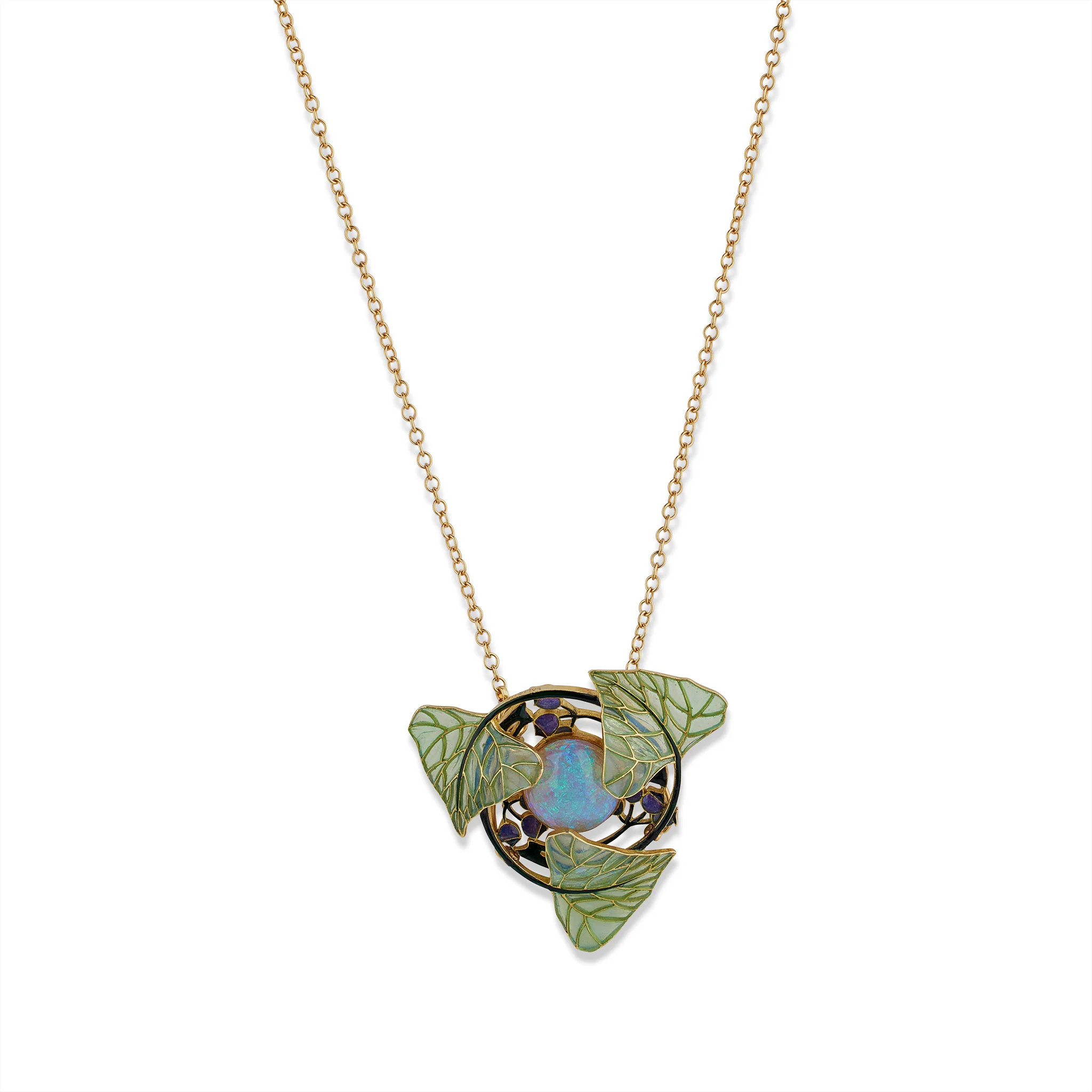 René Lalique "Poplar" Pendant Necklace - Image 4