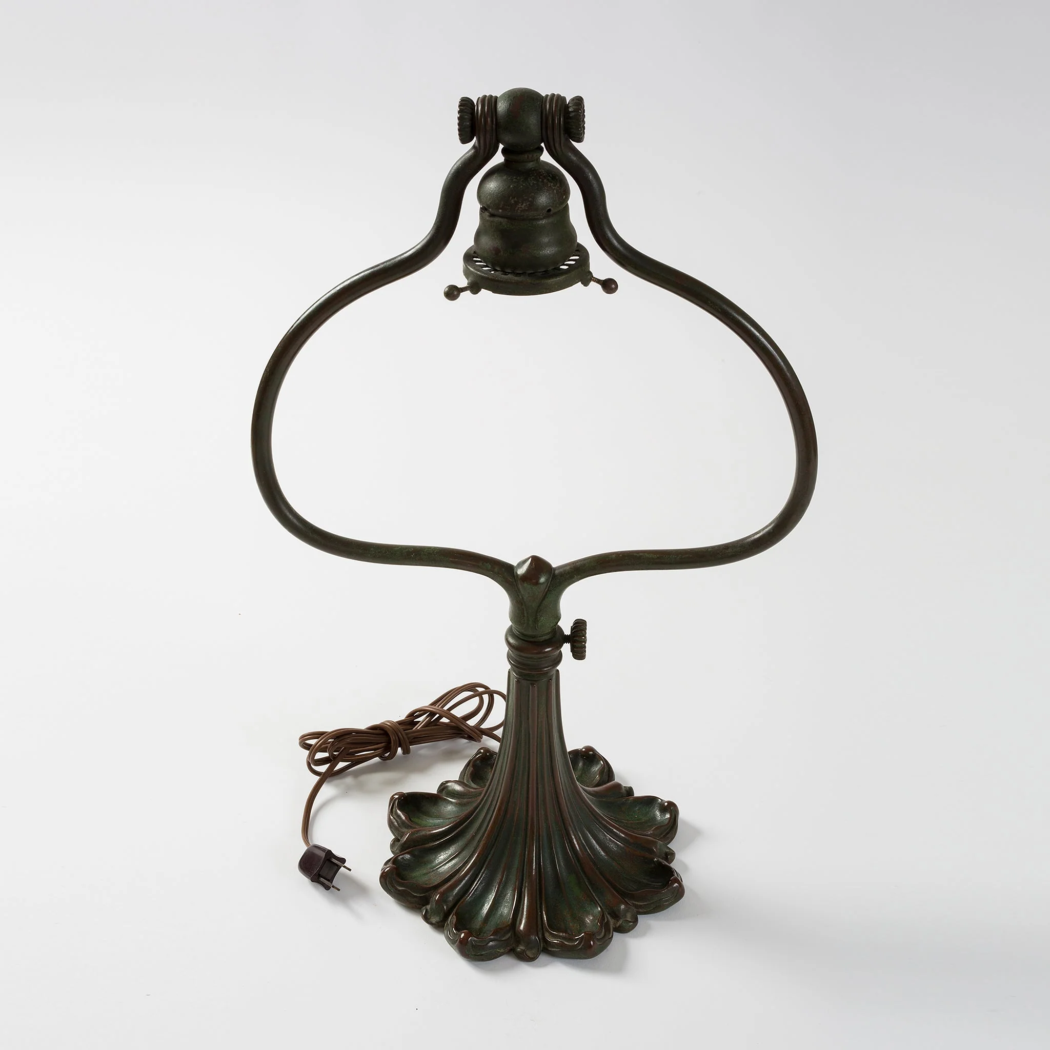 Tiffany Studios New York "Damascene Harp" Desk Lamp - Image 7
