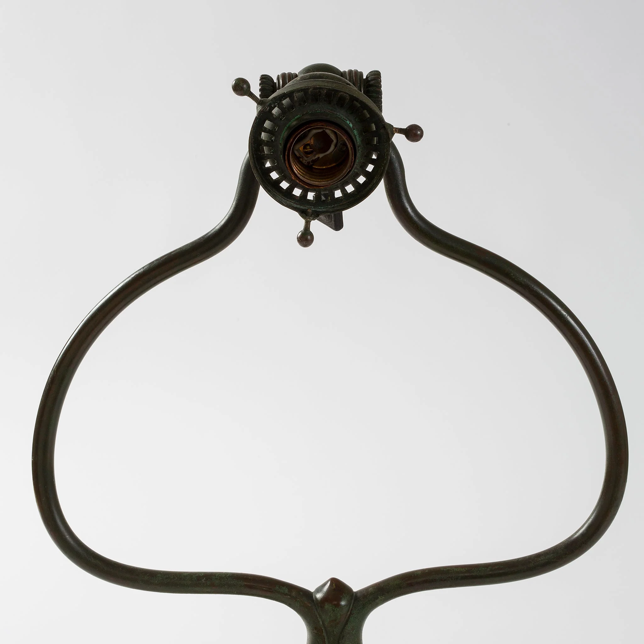 Tiffany Studios New York "Damascene Harp" Desk Lamp - Image 8