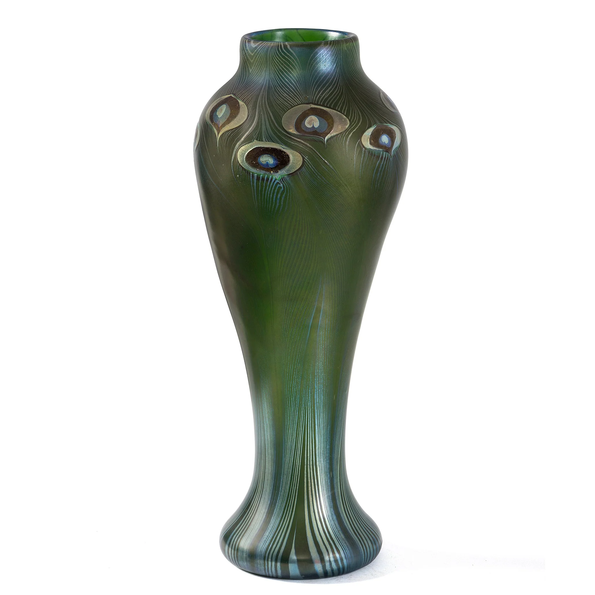 Tiffany Studios New York Monumental "Peacock" Vase - Image 4